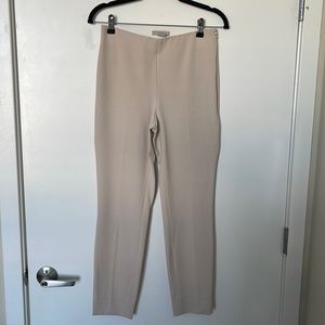 H&M BIEGE STRETCH WAIST SKINNY TROUSERS